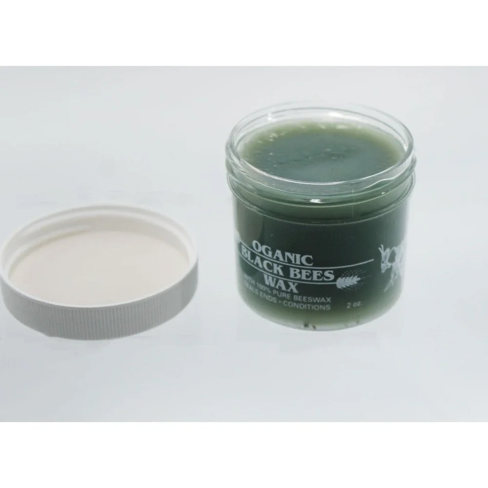 5 Pack Oganic Black Beeswax 2 oz 100% Pure Beeswax Hair Styling Wax